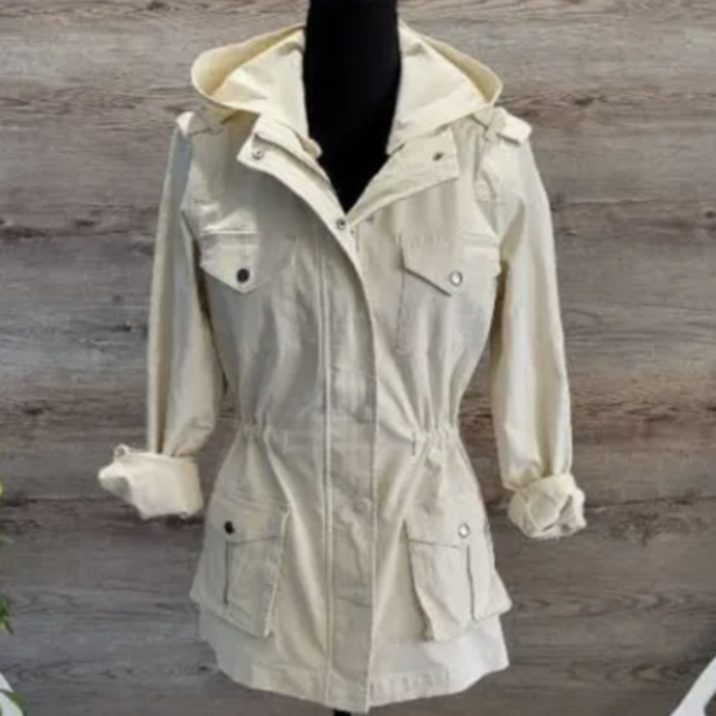 Market & Spruce Hooded Jacket Zip Front Size M Nwt Kathleen